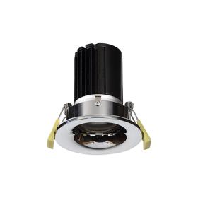 DM201539  Bruve 12 Tridonic powered 12W 2700K 1200lm 24° LED Engine;300mA ; CRI>90 LED Engine Polished Chrome Fixed Round Recessed Downlight; Inner Glass cover; IP65